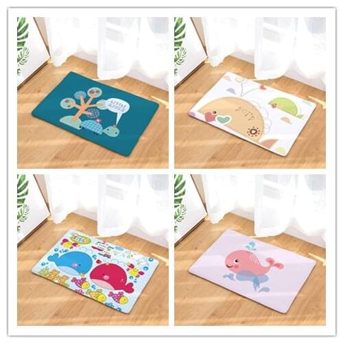 Cartoon Pattern Anti-Slip Carpet 60*40cm Door mats doormats Outdoor Kithchen Bathroom Living room Floor Mat Rug