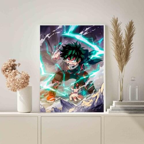 Canvas Posters HD Printed My Hero Academia Pictures Painting Anime Wall Art Modular Modern Style Living Room Home Decor Framed