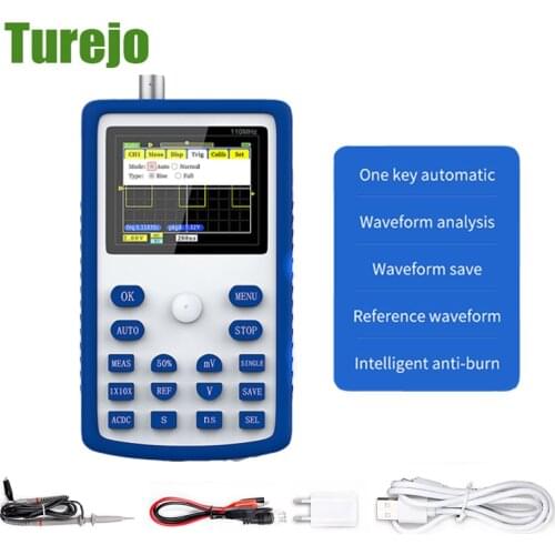 FNIRSI 1C15 Professional Digital Oscilloscope 500MS/S Sampling Rate 110MHz Bandwidth Waveform Storage Oscilloscope