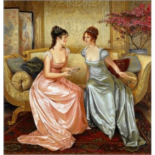 Needlework for Embroidery DIY DMC High Quality - Counted Cross Stitch Kits 14 ct Oil Painting - Chat between Inner honey