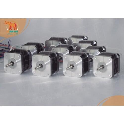 Wantai 10pcs Nema 23 Stepper Motor57BYGH627 270oz-in 1.9N.m76mm 3.0A 4leads CE ISO ROHS Medical Laser CNC