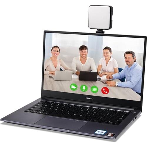 LED Video Conference Light Lamp Laptop Computer Webcam Call Lighting With Clip For MacBook Live Streaming Studio Youtube