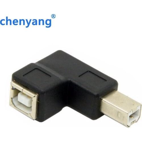 USB 2.0 B male to female 90 degree angle L type adapter connector printer jack