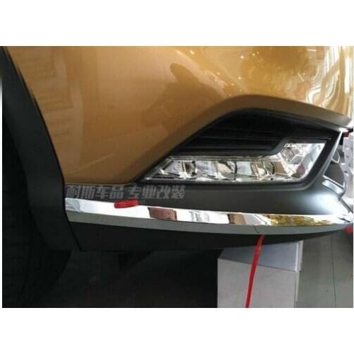 High Quality! FIT For Nissan Qashqai 2015 2016 Front Side bumper protector grille guide cover trim 2PCS