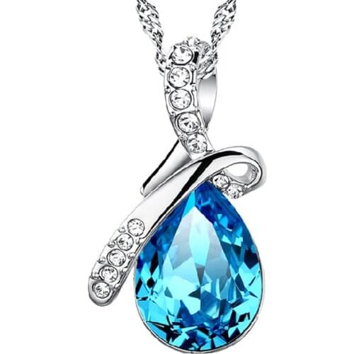 BVN13 women necklace Simple micro-set necklace Korean version of jewelry foreign trade sterling silver necklace lover