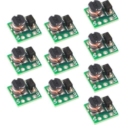 10pcs/lot 0.9-5V To 5V DC-DC Step-Up Power Module Voltage Boost Converter Board 1.5V 1.8V 2.5V 3V 3.3V 3.7V 4.2V To 5V