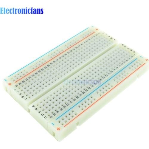 2pcs 400 Tie Points Holes Universal Solderless PCB Breadboard Mini Test Protoboard DIY Bread Board For Bus Test Circuit Board