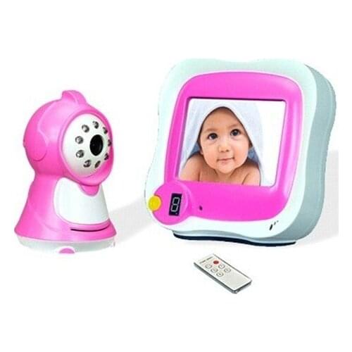 3.5" Wireless baby monitor -4 channels use, remote control