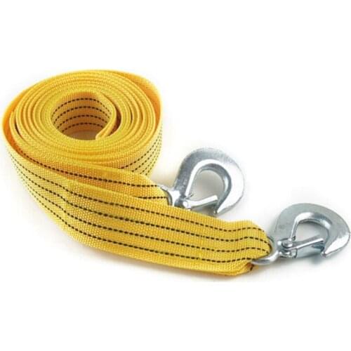 3 Tons Car Auto Tow Cable Towing Strap Rope With Hooks Emergency Heavy Duty Dropshipping