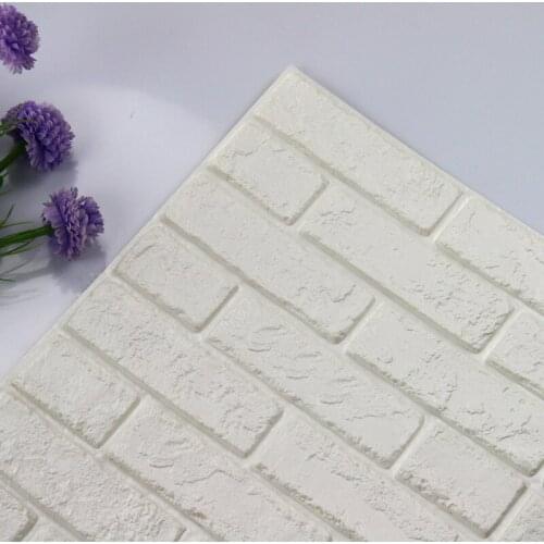 3D Self-Adhesive Wallpaper Imitation Brick Wall Sticker Panels Bedroom Home Decor Waterproof Living Room Kitchen TV Backdrop Kid