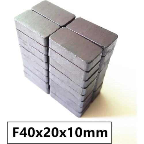 5pcs/lot Y33 Ferrite Magnet 40*20*10 mm Permanent magnet 40mm x 20mm x 10mm Permanent magnet 40x20x10 mm