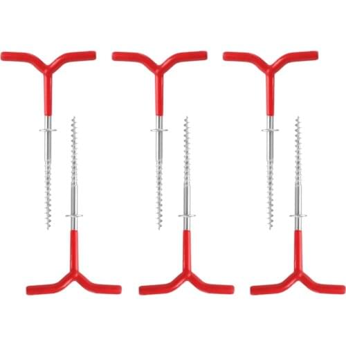 6 Packs Outdoors Tent Stakes Pegs,Ultralight Hook Tent Pegs Canopy Stakes Tent Pegs Beach Tent Stakes