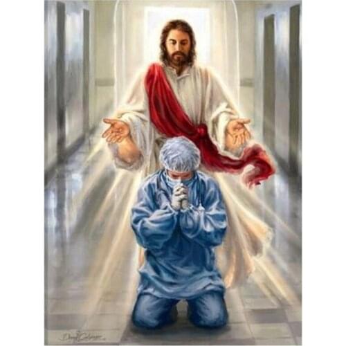 5D Diy Man Mosaic Full Drill Round Diamond Painting Rhinestone Diamond Painting Embroidery Religion Diamond Painting FH793