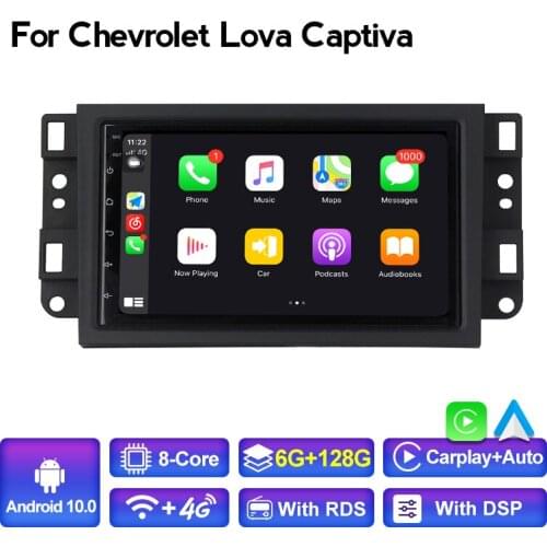 7" 6+128G Car Multimedia Dvd Player 2 Din For Chevrolet Lova Captiva Gentra Aveo Epica Car Radio Auto GPS Stereo Android 10 DSP