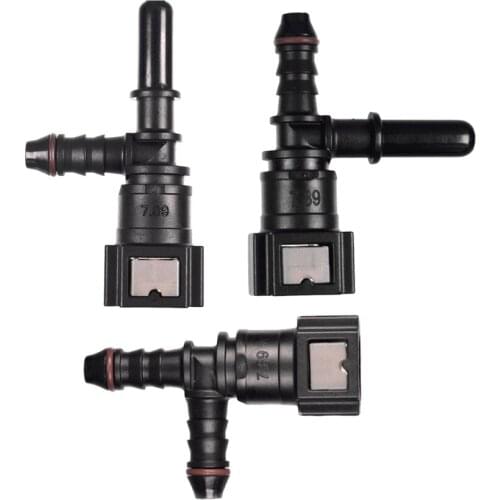 Auto parts Oil Backflow Pipe Fuel delivery system 7.89mm 5/16" 3way tee quick connector