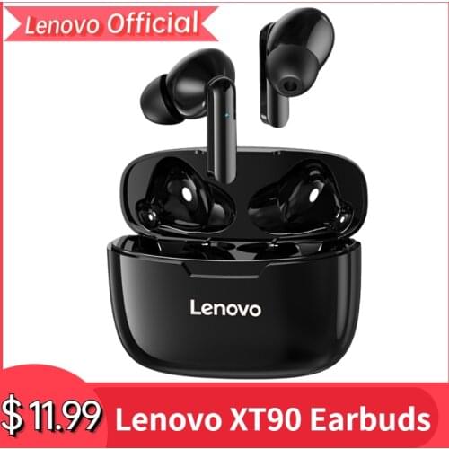 Lenovo XT90 Bluetooth 5.0 Headphones Wireless Earphone Sports Headset Touch Control IPX5 Waterproof Stereo In-ear Earbuds w/ Mic