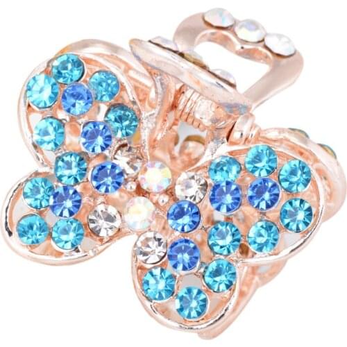 EASYA Crystal Butterfly Hair Ornaments Claw New Fashion Womens Hair Accessories Dressing Claws Jewelry Headwear Hair Clips Claws