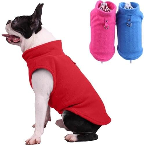 Fleece Pet Dog Clothes Jacket Winter French Bulldog Clothing Puppy Dog Coat for Small Dogs Chihuahua Pug
