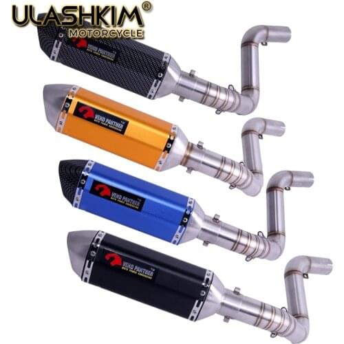 DUKE150 DUKE200 Motorcycle Exhaust Muffler Full System Middle Link Pipe Slip On For DUKE 125 150 200 250 390 2012-2016