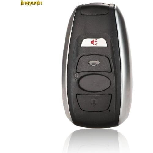 Jingyuqin Remote Car Key Shell For Subaru BRZ WRX STI Legacy Outback XV Crosstrek 3+1/4 Buttons Key Fob Replacement
