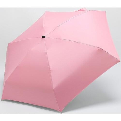 Lightweight Pocket Mini Umbrella Rain Women Windproof Durable 5 Folding Sun Umbrellas Portable Sunscreen Female Parasol Umbrella
