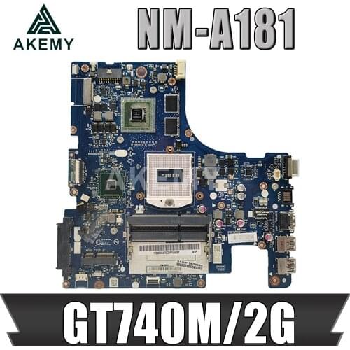 Akemy Laptop motherboard For LENOVO Z510 Mainboard AILZA NM-A181 90004479 SR17E GT740M/2G