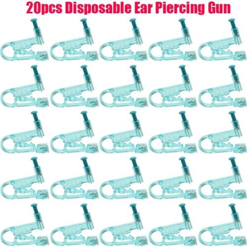 Lots Asepsis Ear Piercing Guns Kit Disposable Disinfect Earring Piercer Machine Studs Nose Clip Body Jewelry Piercing Gun Tool