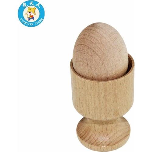 Montessori Wooden Toys Baby Early Education Preschool Training Toys Egg With Cup