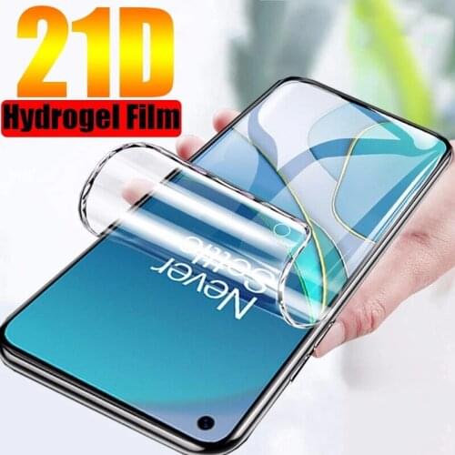 Soft full cover for oneplus Nord N10 N100 8 8T plus 7 7T pro 6 6T Clover hydrogel film Not Glass phone screen protector
