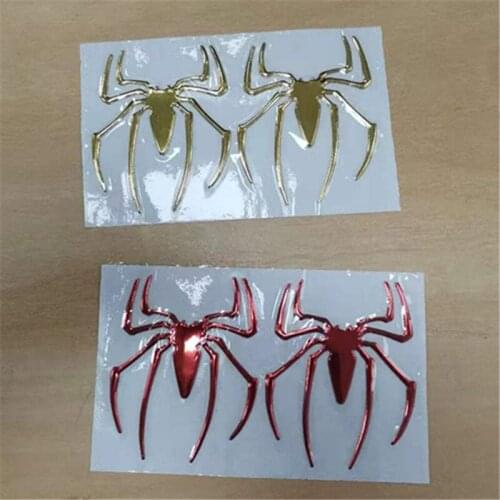 New 1pcs 3D Car Sticker Vehicle Metal Spider Decal Personality Car-styling Cool Design Scratch Repair Decoration Subsidies