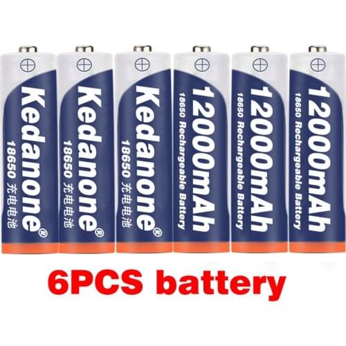 New 18650 Battery Rechargeable Battery 3.7V 18650 12000mAh Capacity Li-ion Rechargeable Battery For Flashlight Torch Battery
