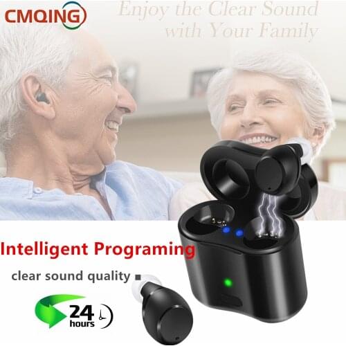 New Sound High-end Rechargeable Intelligent Programming Memory Medical 114dB Invisible Hearing Aid Noiseless Digital Hearing Aid