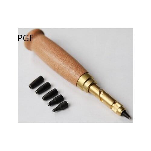 PGF more than 6 piece automatic removable belt rotating impact Leather carving tools