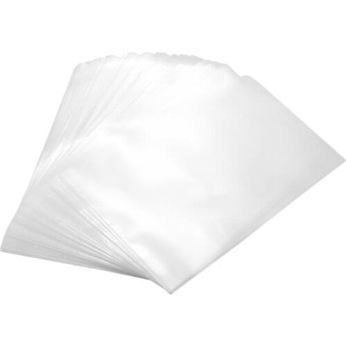 40PCS L-Type Plastic Folder - 18C Transparent Clear Document Folder for A4 Size Paper Sleeves