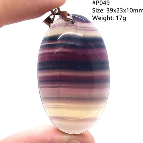 Top Natural Colorful Fluorite Pendant For Woman Lady Man Healing Gift Crystal Clear Stone Beads Reiki Gemstone Jewelry AAAAA