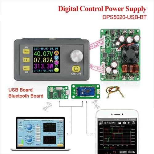 DPS5020 Constant Voltage Current DC - DC Step-down Communication Power Supply Buck Voltage Converter Lcd Voltmeter 50V 20A