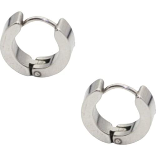 Stainless Steel Clip Earrings Pieces Hip-Hop Trendy Rock Style Hypoallergenic DIY Jewelry Parts Earrings Clip