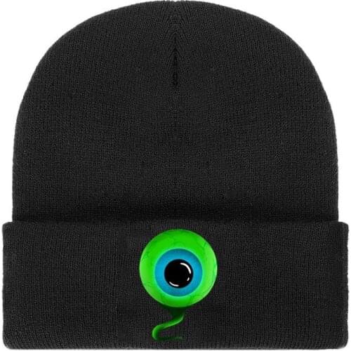 Jacksepticeye Head Hat Black Beanie Cap Warm Outdoor Fashion Hat Autumn Winter Men Women Boys Girls Casual Hats Wholesale