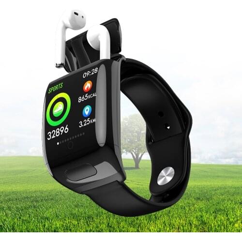 Smart Watch 2021 Additional Wireless Bluetooth Call TWS HiFi Headset Noise Reduction Fitness Smartwatch Women For Android IOS