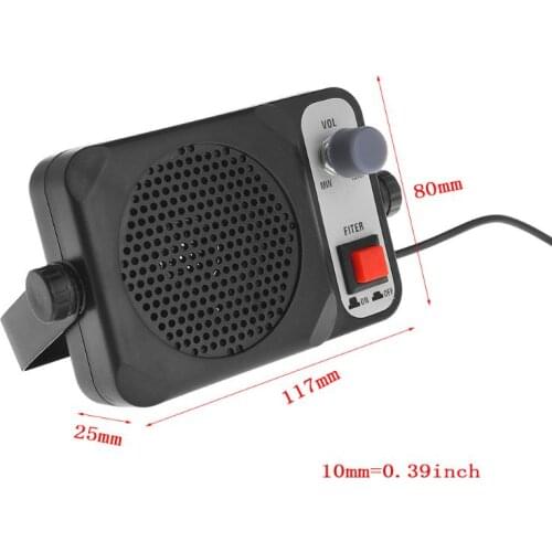Heavy Duty TS-650 Mini External Speaker For YAESU ICOM CB Radio 3.5MM Dropshipping