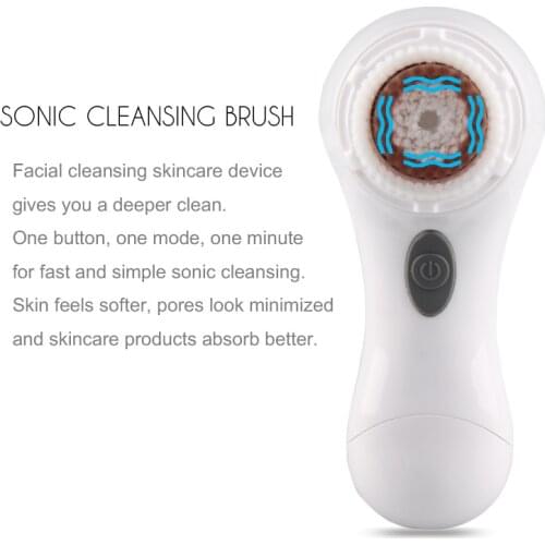 SKINEAT Sonic Facial Brush Vibration Face Cleansing Device Deep Pore Cleaning Electric Blackhead Remove Massage Waterproof Tool