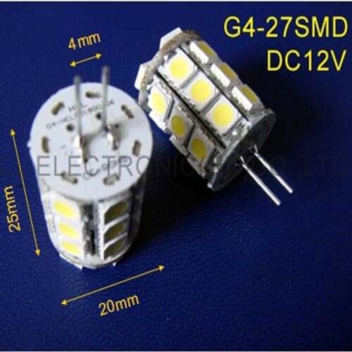 High quality 5050 DC12V 5W Led G4 bulbs Chandelier 12VDC led Crystal lamps GU4 led Lights free shipping 50pcs/lot