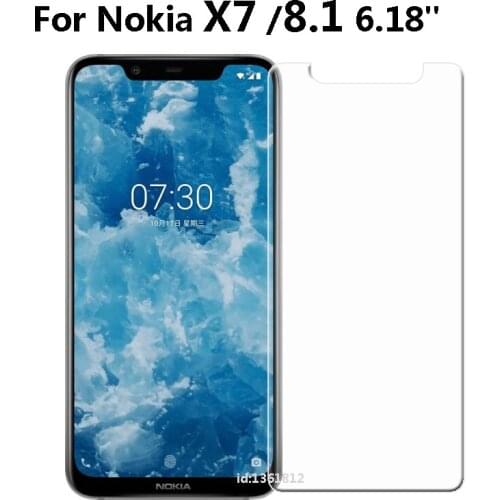 For Nokia 8.1 Tempered Glass 9H High Quality Protective Film Explosion-proof Screen Protector Phone For Nokia X7 6.18 inch