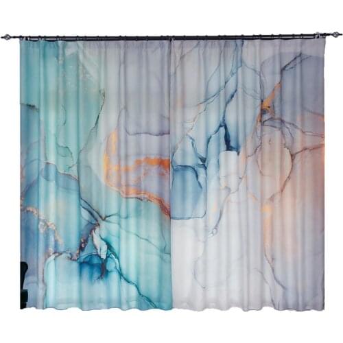 2x Window Drapery Nursery Kids Children Room Curtain Window Dressing Tulle Covering Pull Pleated Grommet Hook Abstract Green