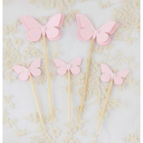 10Pcs Cake Toppers Shape Cake Fruit Picks Dessert Table Decorative Supplies