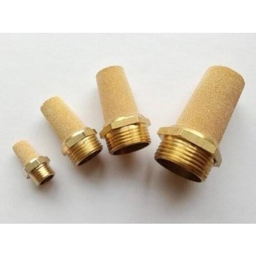 10 PCS en lot bsl-02 pneumatique laiton silencieux 1/4 pouces BSP 1/4 "silencieux raccord bruit filtre reducteur connecteur