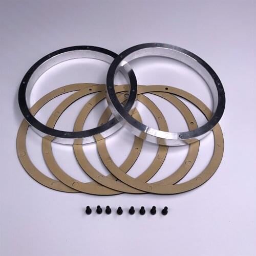 High Quality Univeral 2PCs 6.5inch Speaker Mount Speakers Pad Adapter Plates Bracket Ring Mat Aluminum Alloy Car Refit 6.5