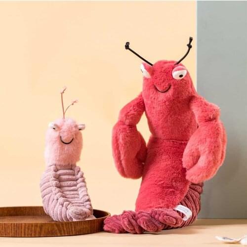 22/27cm Plush Shells Scales Toys Shrimp Cute Sheldon Shrimp Dolls Stuffed Animal Appease Doll for Baby Child Birthday Present