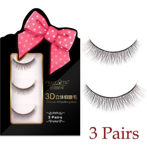 3 pairs /set 3D 9 Kinds Full strip lashes Natural Thick Fake Lashes 3D Eyelashes Makeup Tool False Lashes