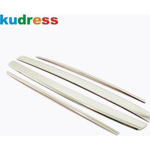 For Volkswagen For VW Golf MK8 Pro R 2021 2022 Stainless Steel Front Upper Grille Grills Strip Cover Trim Car Accessories 4pcs